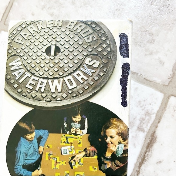 1972 Parker Brothers The Fun And Game Name Waterworks Leaky Pipe Card Game - Picture 3 of 10